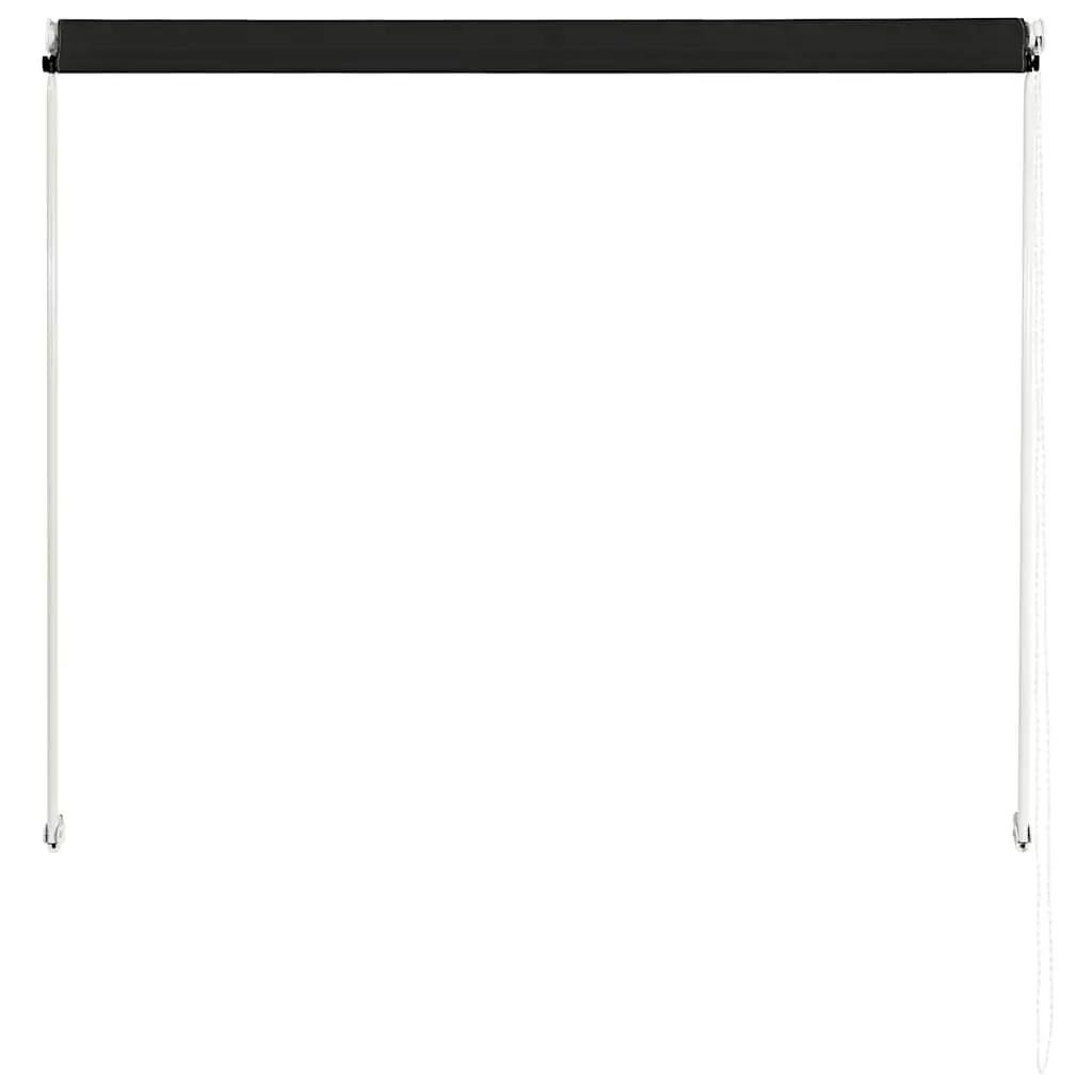 Retractable Awning Adjustable Height and Angle 150x150 cm Anthracite Outdoor Shade for Window Balcony Terrace Garden