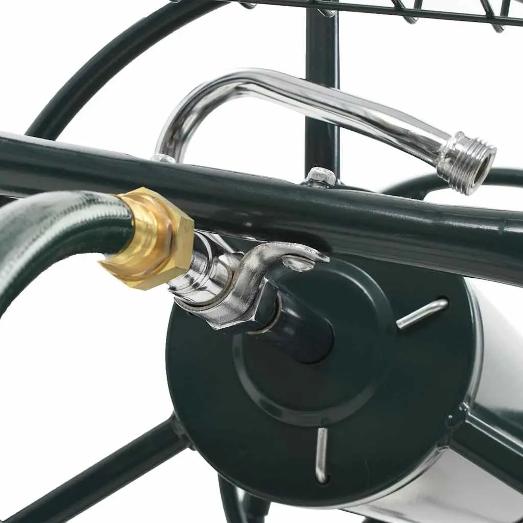 Garden Hose Trolley Reel Cart with 1/2" Connector 75m Storage Organiser