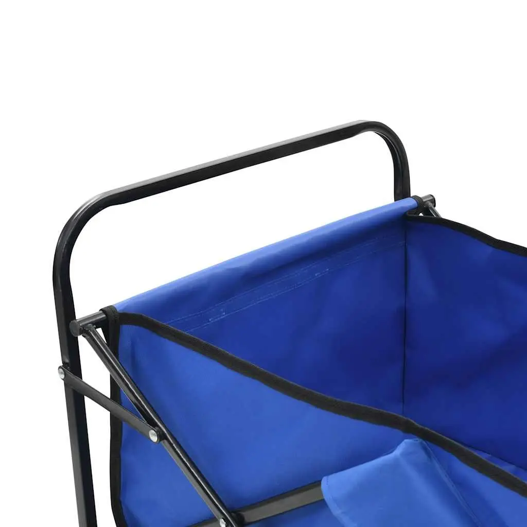 Folding Transport Cart Steel Construction for Garden and Home with 75kg Load Capacity