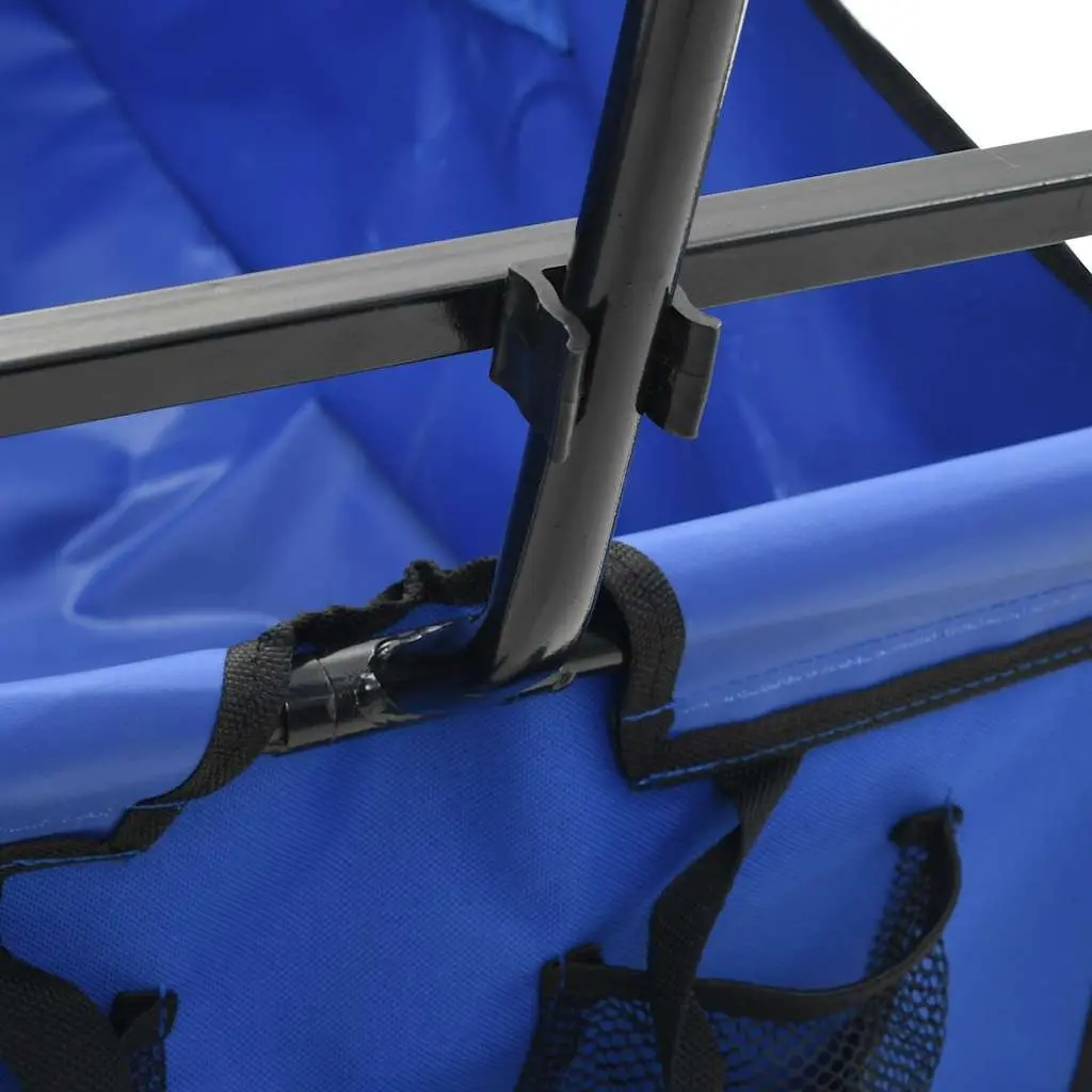 Folding Transport Cart Steel Construction for Garden and Home with 75kg Load Capacity