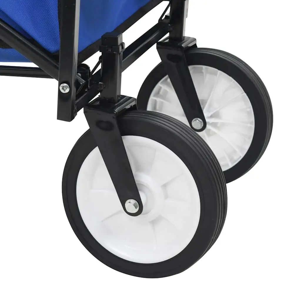 Folding Transport Cart Steel Construction for Garden and Home with 75kg Load Capacity