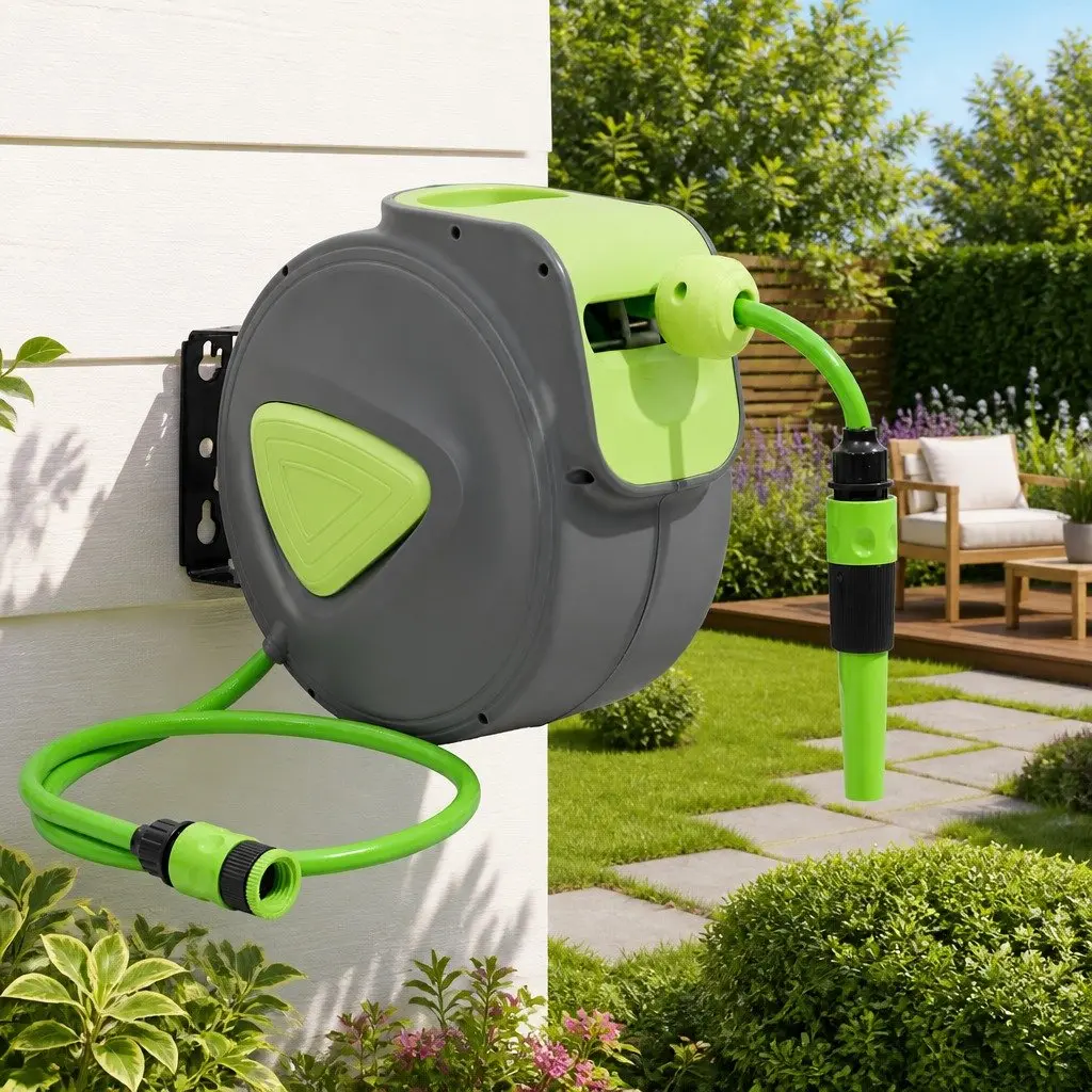 Wall-Mounted Hose Reel
