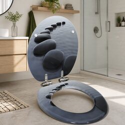 You're Going to Love This Grey Stones Soft Close Toilet Seat