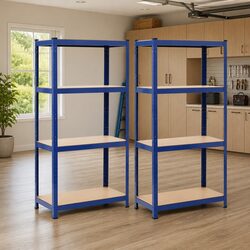 Organize Your Space with These Blue Storage Shelves, 2 Units