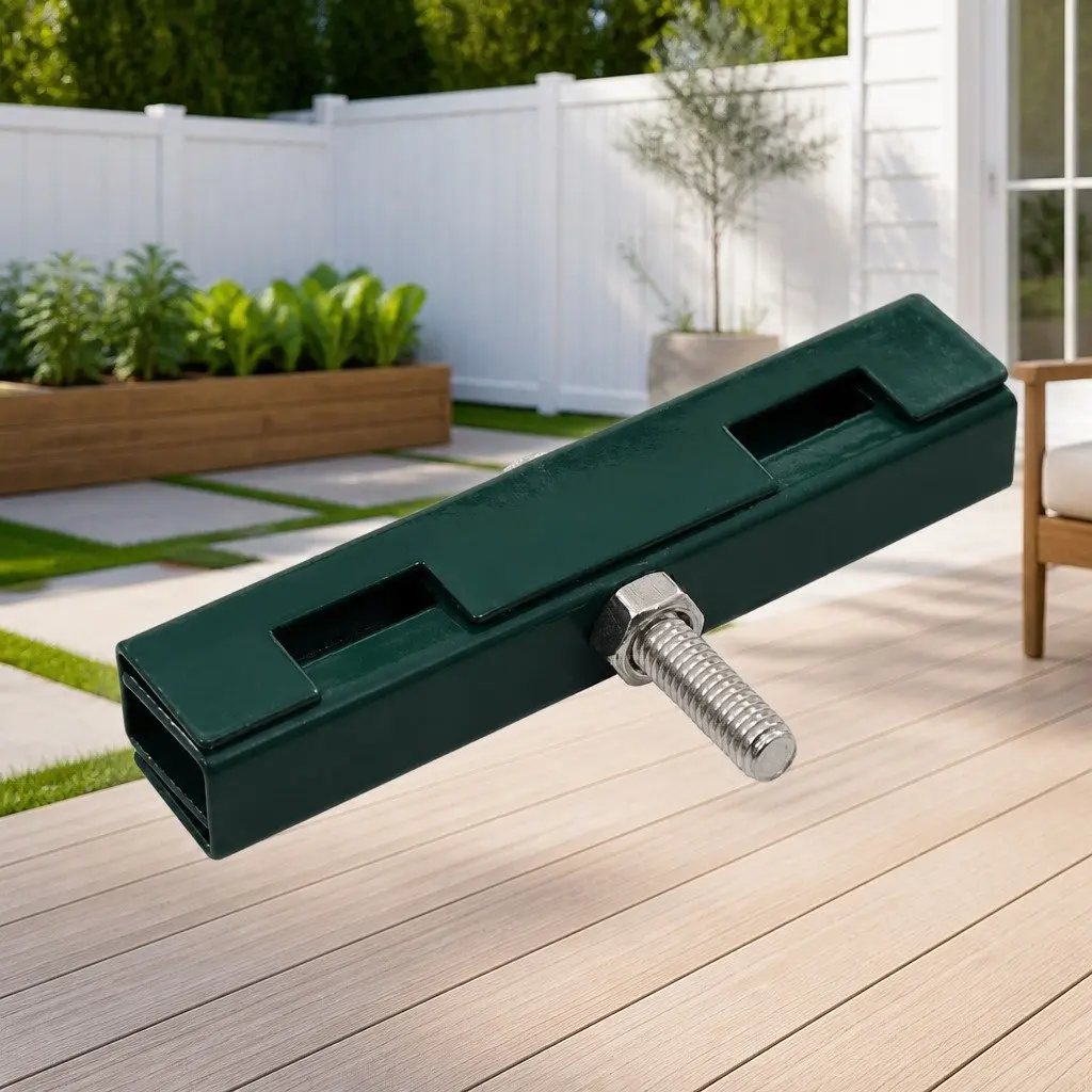 Garden U Mat Connector Green Galvanized Steel 10 Sets