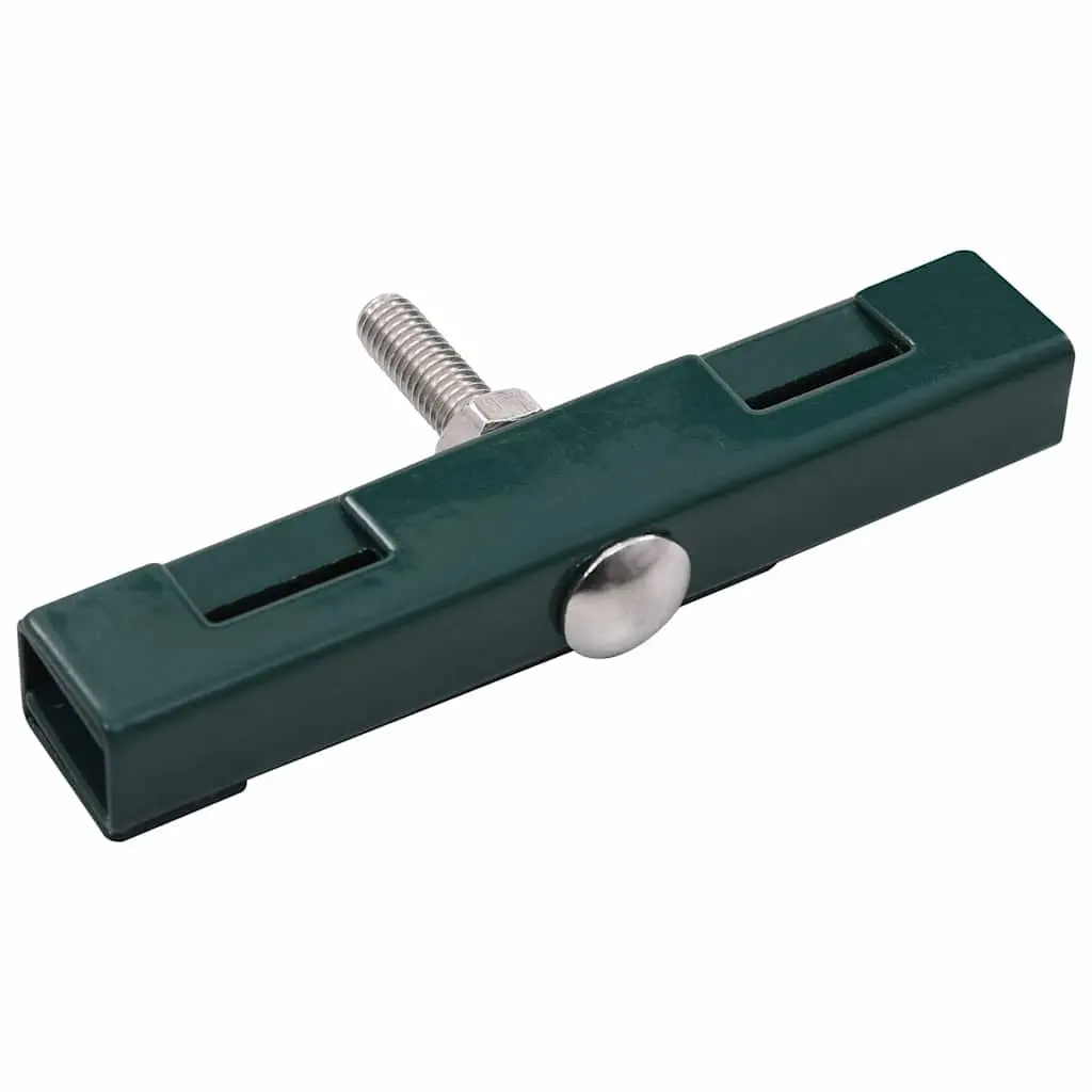 Garden U Mat Connector Green Galvanized Steel 10 Sets