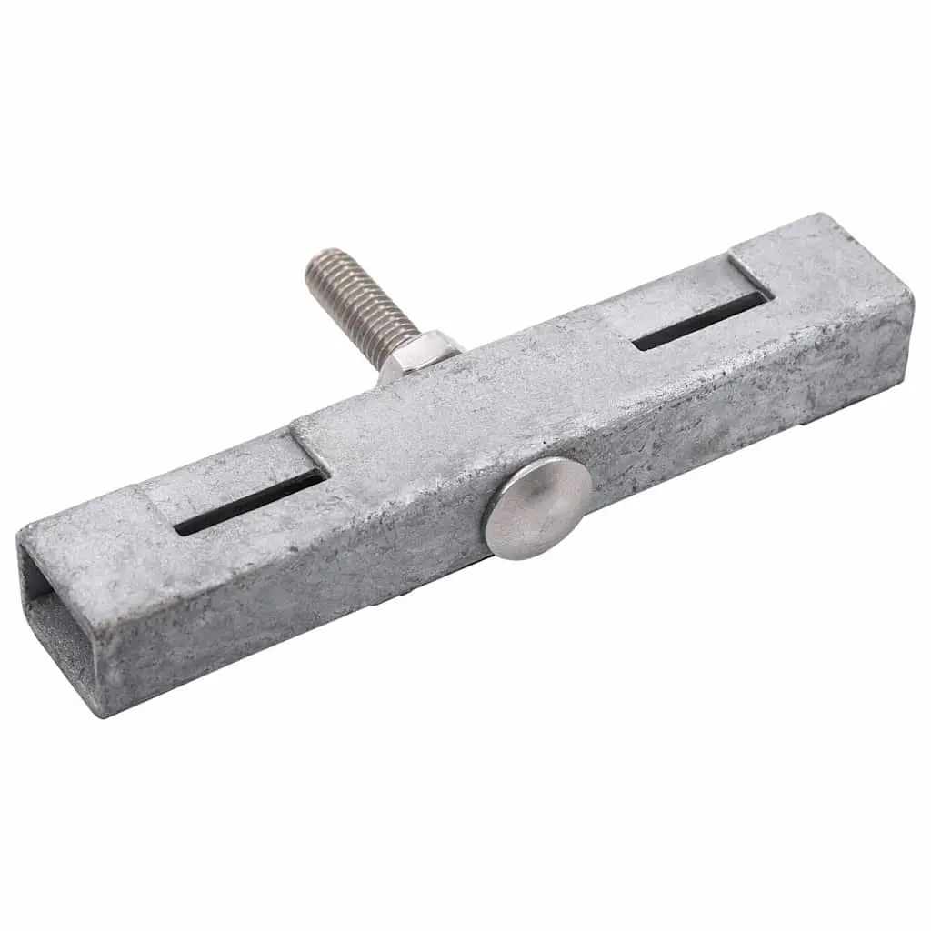 U Mat Connector Galvanized Steel 10 Sets for Joining 50x200 mm Grid Fence