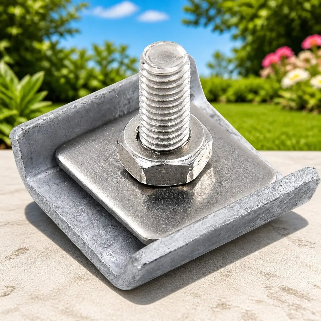 Grid Mat Fence Connector Hot Dip Galvanised Steel 25 Sets