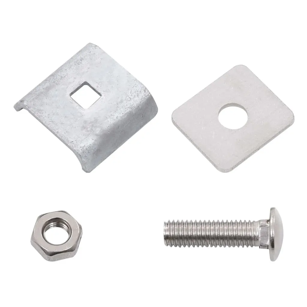 Grid Mat Fence Connector Hot Dip Galvanised Steel 25 Sets