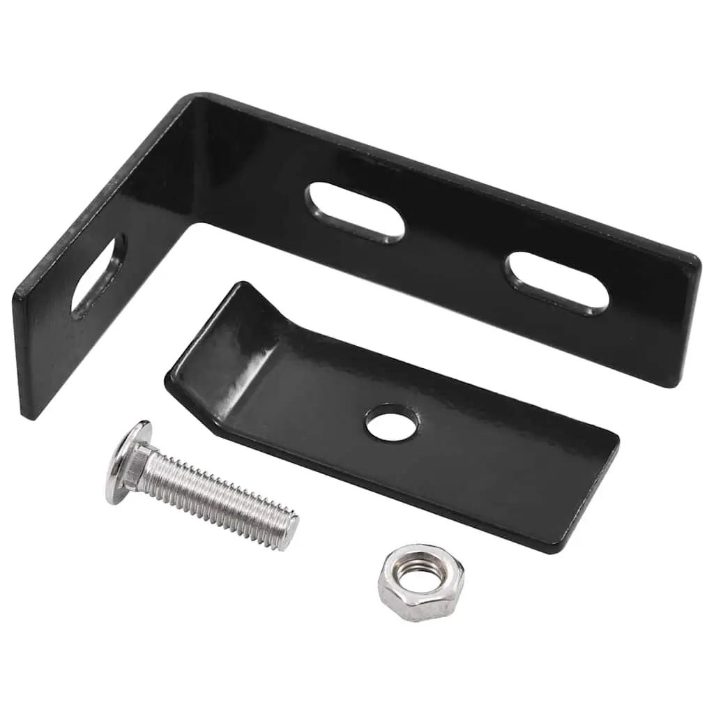 Wall Corner Connector Anthracite 65mm Short Leg 100mm Long Leg 10 Sets