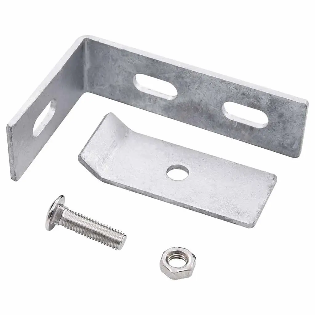 Wall Corner Connector Silver 10 Piece Fence Gate Hardware Fastener Kit
