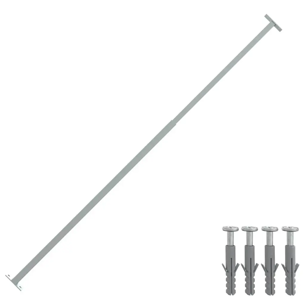 Adjustable Security Window Bar 710-1200mm Silver Home Protection Safety
