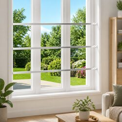Install Adjustable Security Window Bars – 3 pcs for Peace of Mind