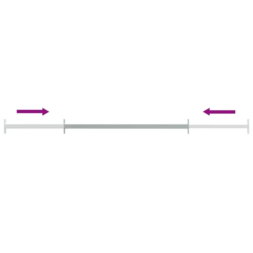 Adjustable Security Window Bars Silver 710-1200 mm 3 Piece Set
