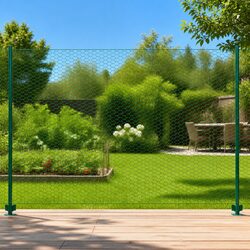 Friendly Green Wire Mesh Fence Panel 25x2m for Your Garden