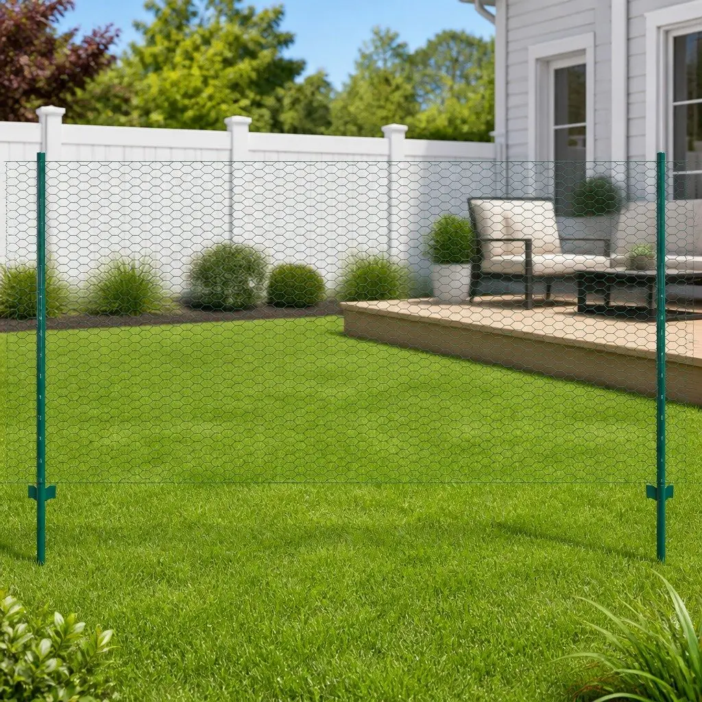 Wire Mesh Fence Panel Powder-coated Steel 25 x 1.5m