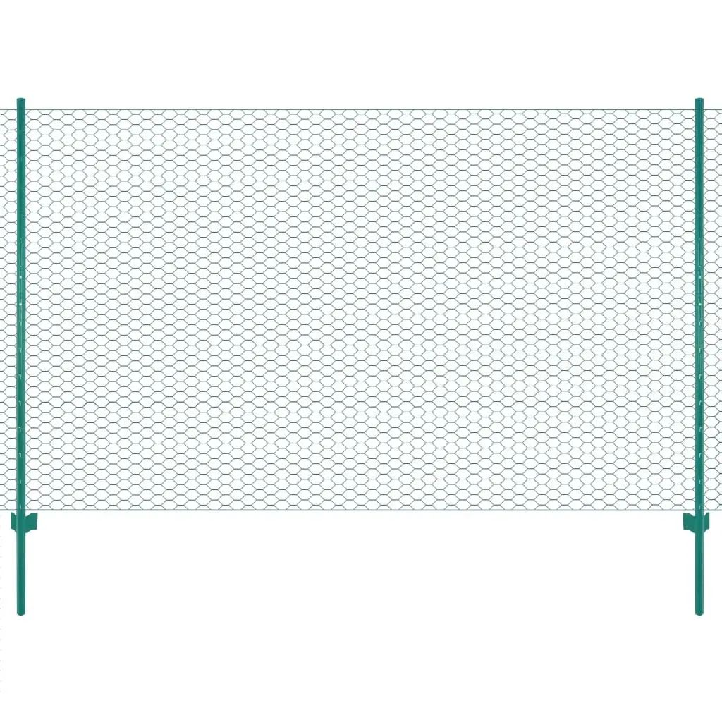 25x2m Wire Mesh Fence Roll with Mounting Hardware