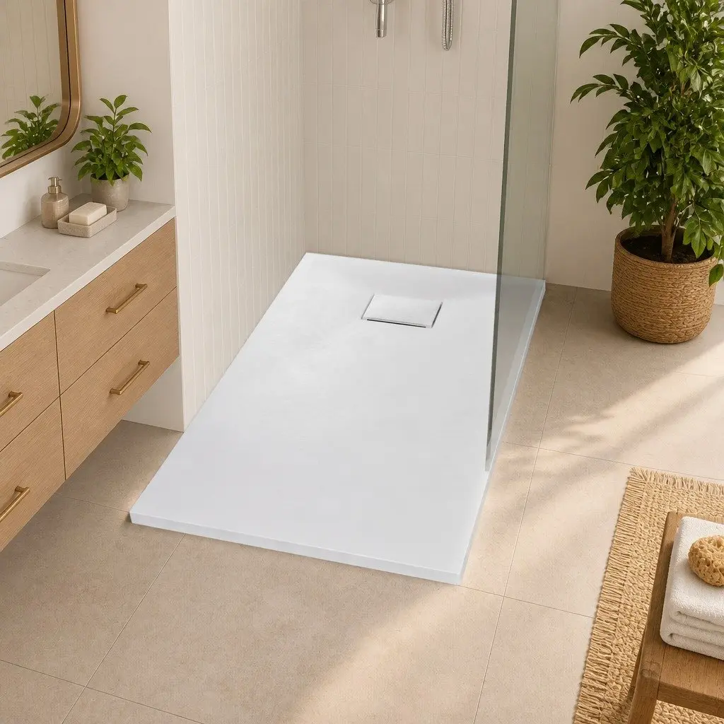 Shower Base Tray White 120x70 cm