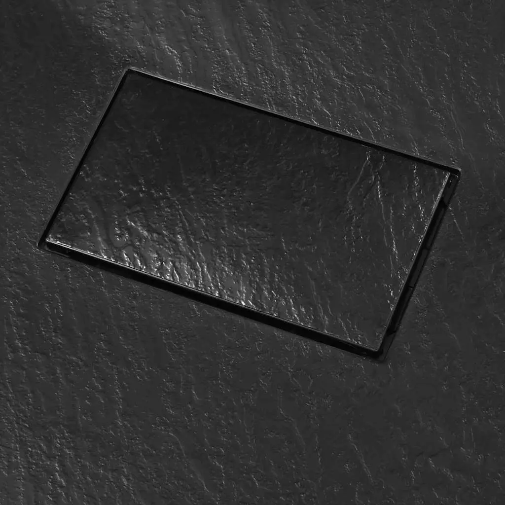 Shower Base Tray 90x90cm Black Low Profile Bathroom Fixture Modern Design