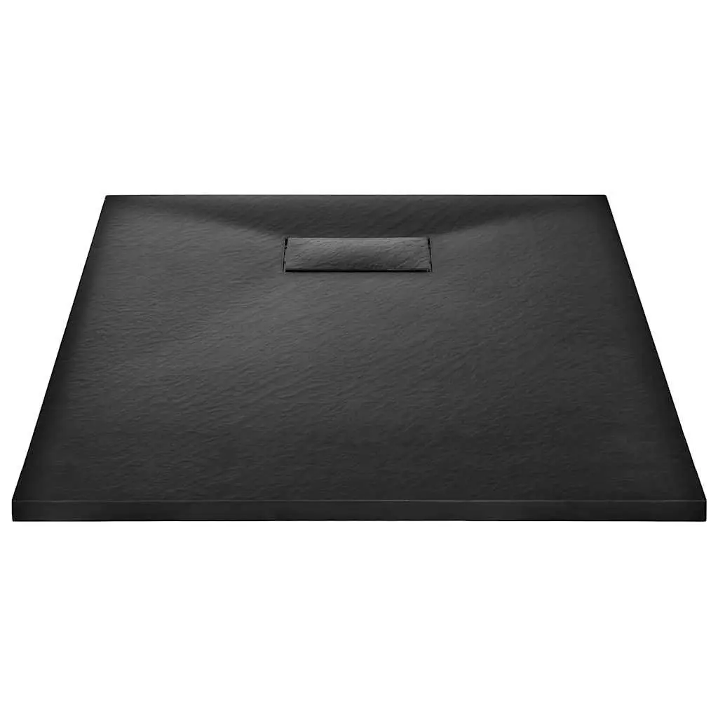Shower Base Tray Black Low Profile Rectangular 100x70 cm