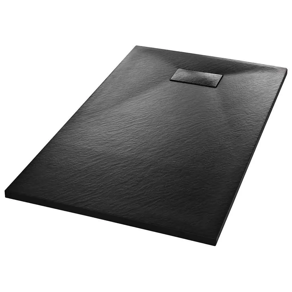 Black Shower Base Tray 120x70cm