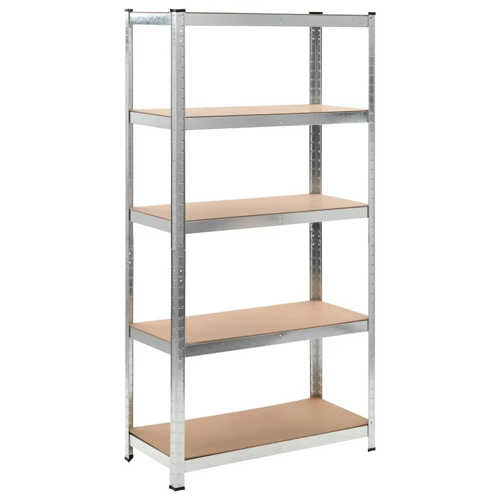 Industrial Storage Shelves Heavy Duty Rack 90 x 40 x 180 cm Brown 2 Piece