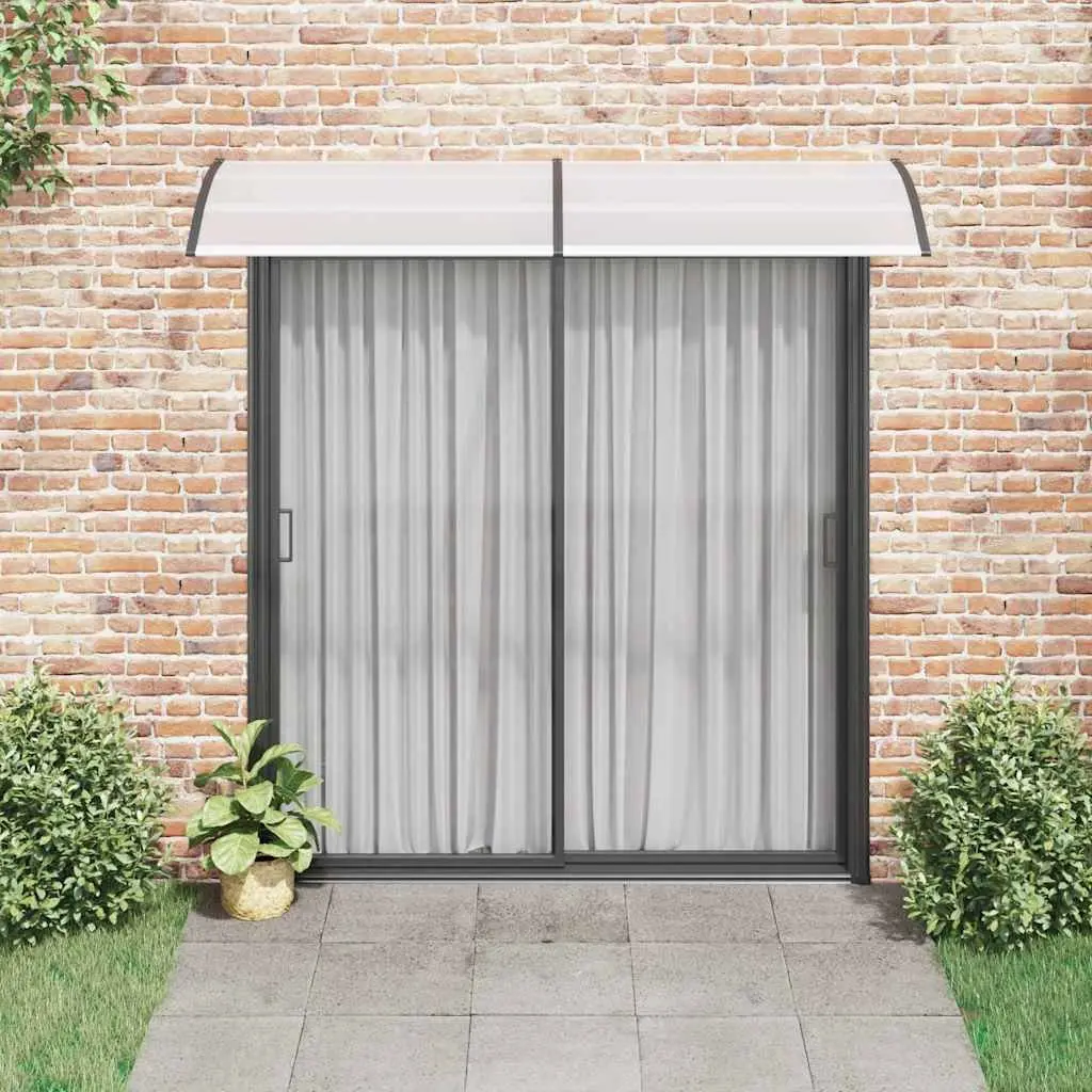 Door Canopy Polycarbonate Awning Window Shelter Outdoor Protection 240x75cm