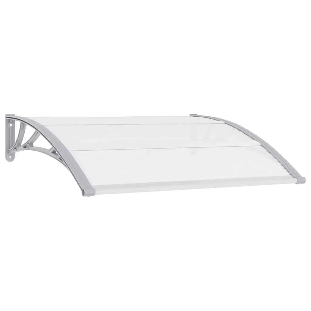 Grey Polycarbonate Door Canopy