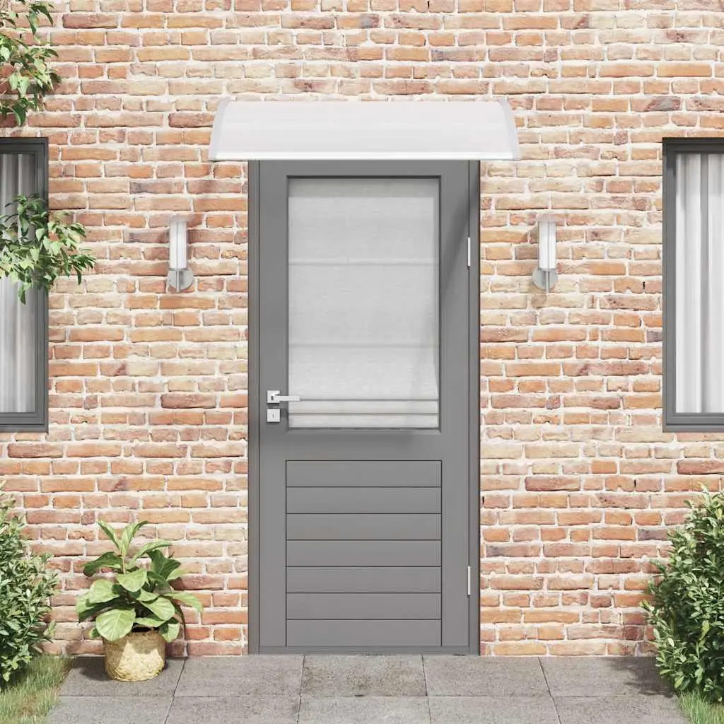 Grey Polycarbonate Door Canopy