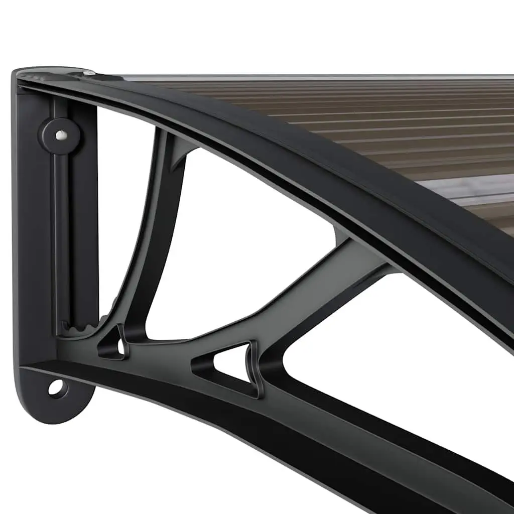 120x75cm Black Door Canopy Awning