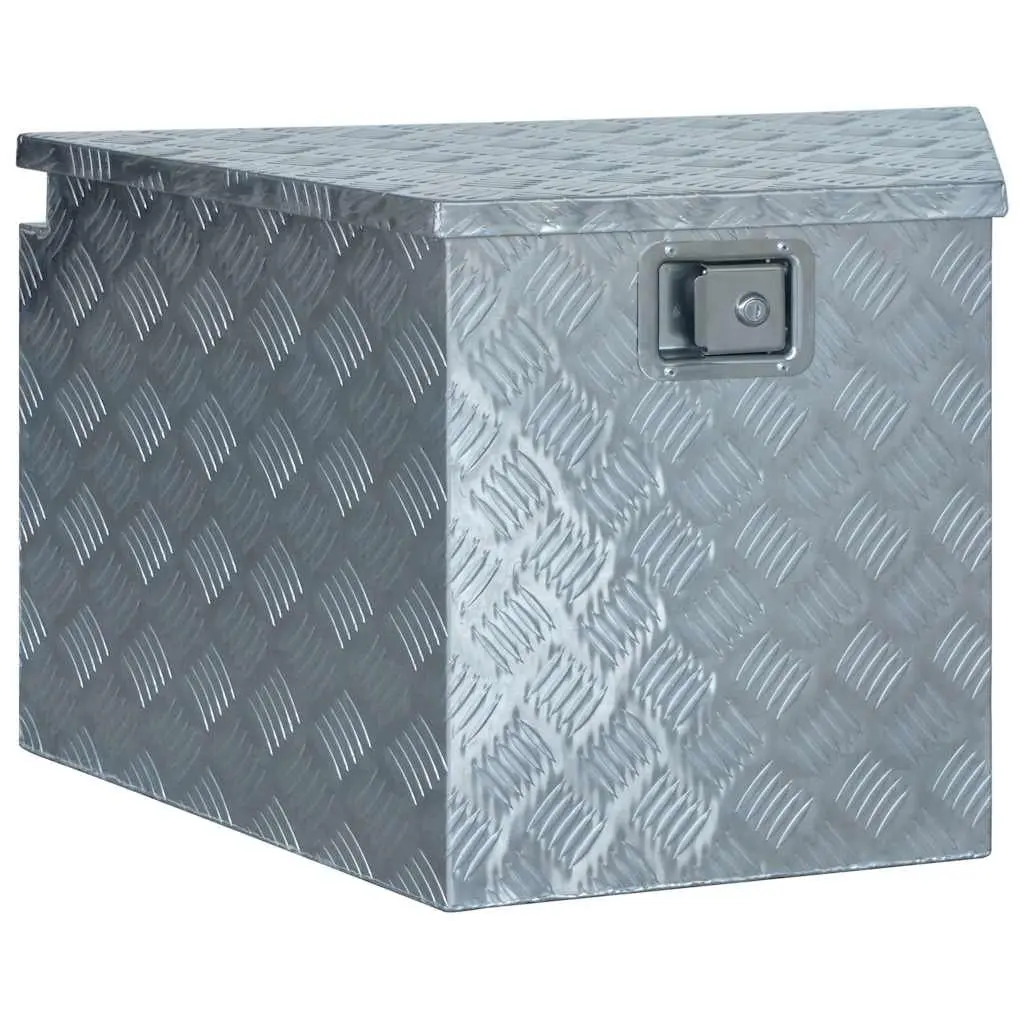 Storage Box Aluminium Lightweight Compact Tool Organiser 737x410x460 mm Silver