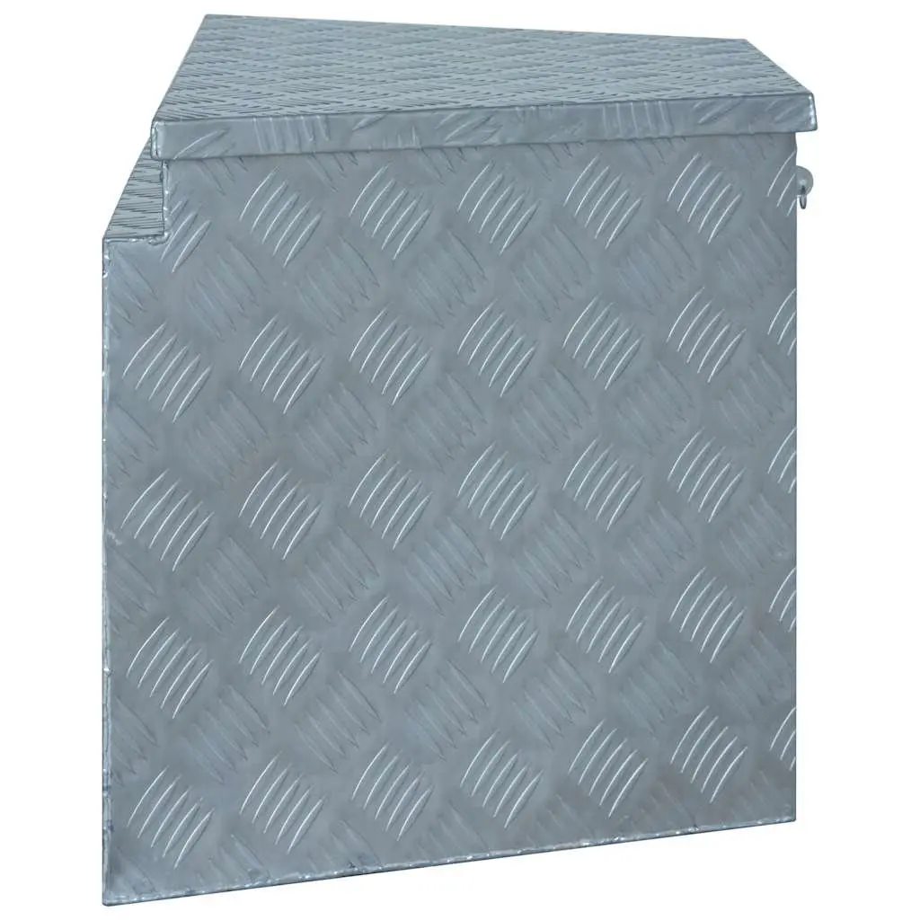 Storage Box Aluminium Lightweight Compact Tool Organiser 737x410x460 mm Silver