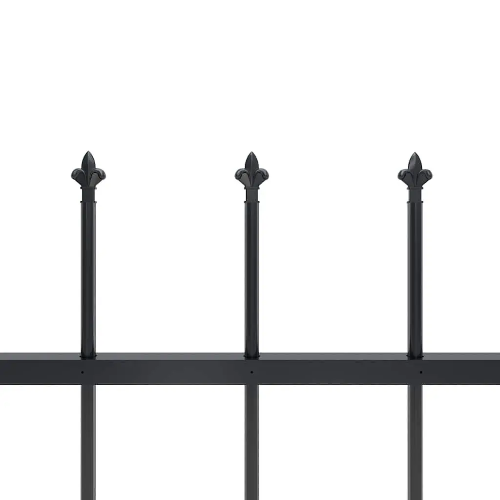 Garden Fence Panel Decorative Spear Top Steel 181x150 cm