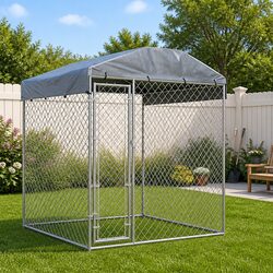 Your Dog's Outdoor Haven: Canopy-Topped Kennel