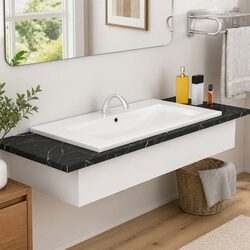 Your New Favorite Ceramic Basin 91x39.5x18.5cm for Bathrooms
