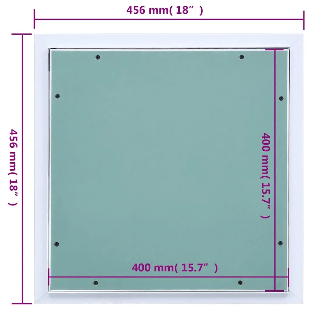Access Panel Inspection Hatch Aluminium Frame Plasterboard 400x400mm