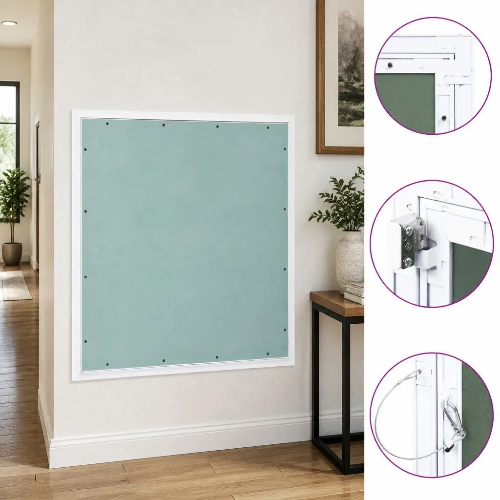Access Panel Inspection Hatch Aluminium Frame Plasterboard 600x600mm Wall