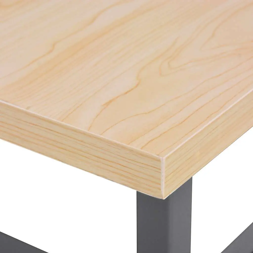 Heavy-Duty Workbench Grey 120x60x85cm Steel Storage Shelves