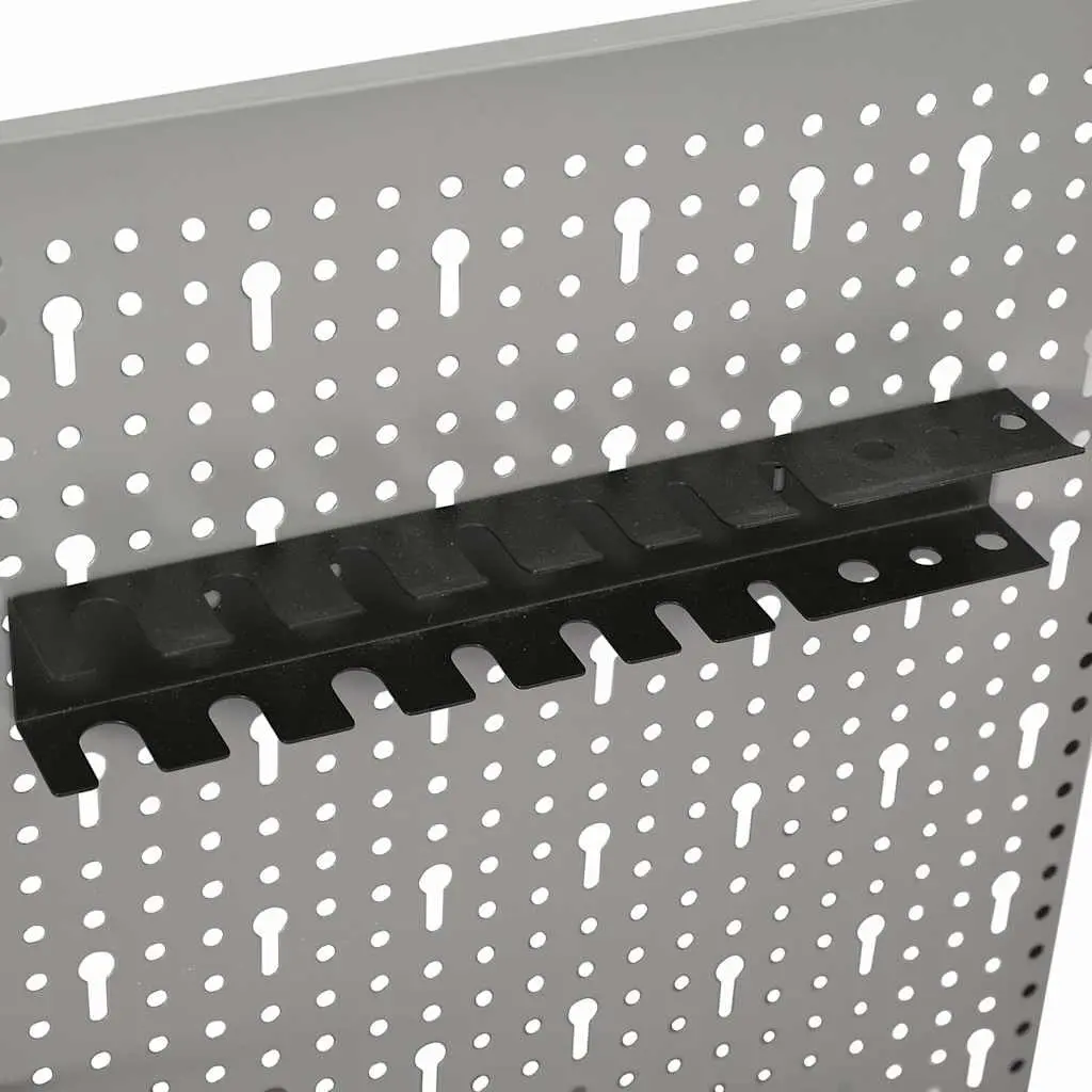 Wall-mounted Tool Pegboards Steel Panel 40x58 cm 3 Piece Storage Organisation