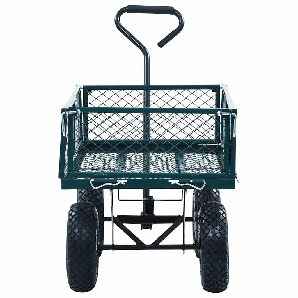 Garden Hand Trolley Heavy-Duty Steel Construction Pneumatic Wheels