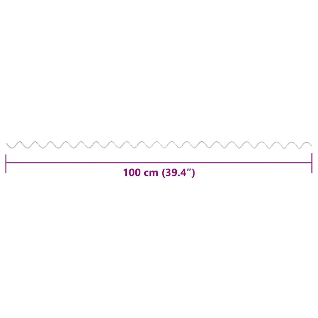 Gabion Spirals Galvanised Steel 100 cm Fence Panel Binder Connector 24 Piece