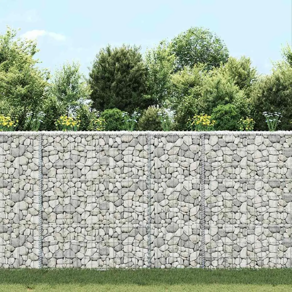 Gabion Raised Bed Trapezium Shape Galvanised Steel 100 x 20 x 100 cm
