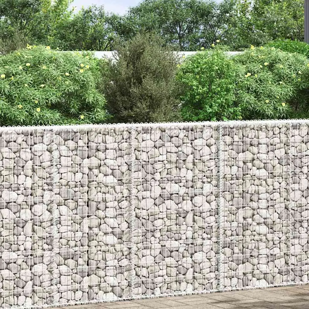 Gabion Raised Bed Trapezium Shape Galvanised Steel 100 x 20 x 100 cm Outdoor Garden Planter