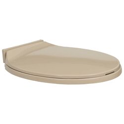 Your Friendly Beige Oval Soft-Close Toilet Seat