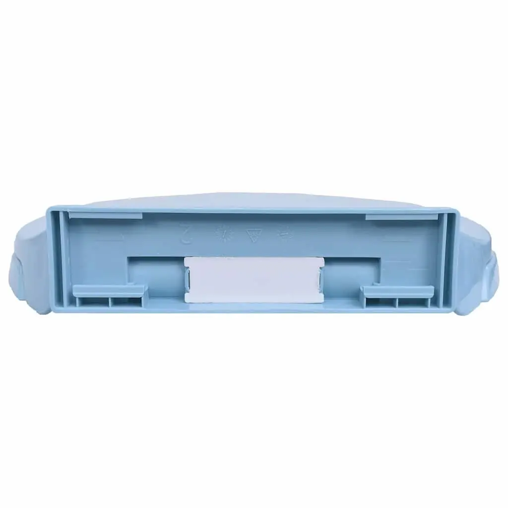 Soft-Close Toilet Seat Blue Oval Standard Bowl Bathroom Fixture Slow Close Hinge
