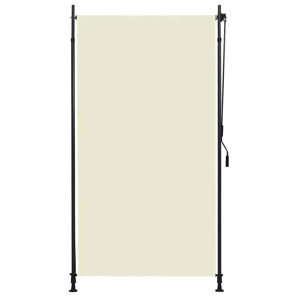 Outdoor Roller Blind Hand Crank Operated 120x270cm Fade Resistant Fabric