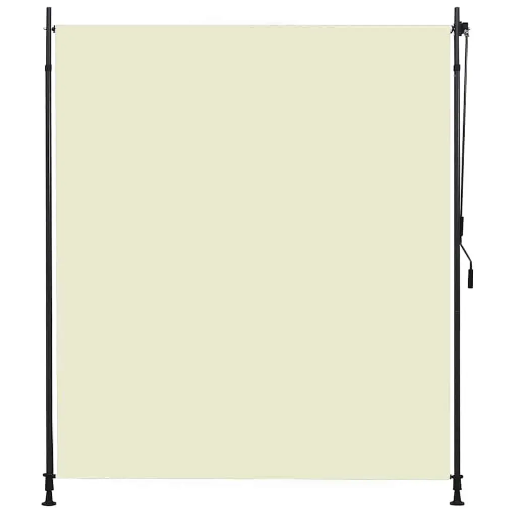 Outdoor Roller Blind Hand Crank 200x270cm Cream