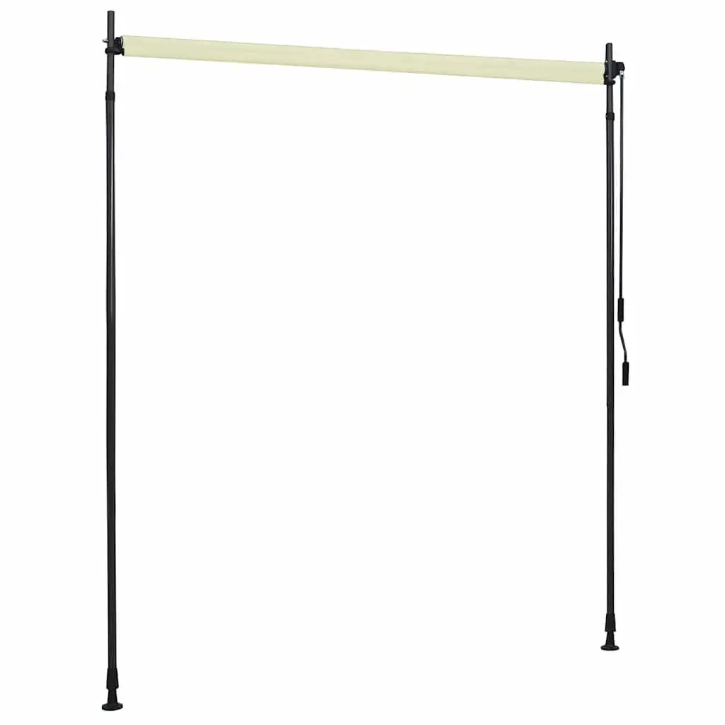 Outdoor Roller Blind Hand Crank 200x270cm Cream