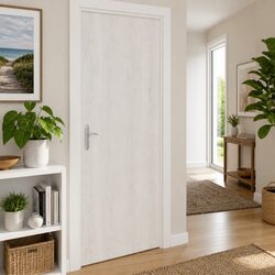 Self-Adhesive Door Film White Wood Grain 210x90cm PVC Decor Furniture Window