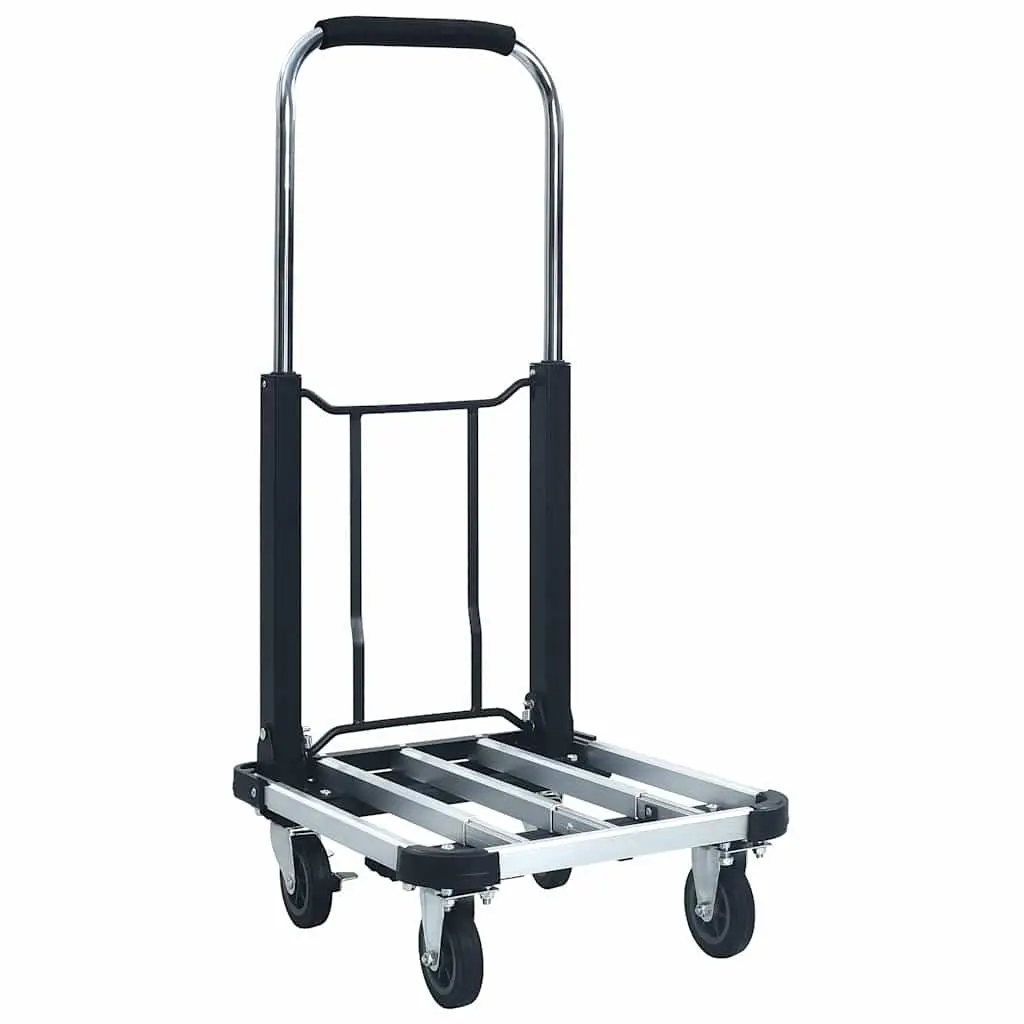 Foldable Transport Trolley Adjustable Handle 150kg